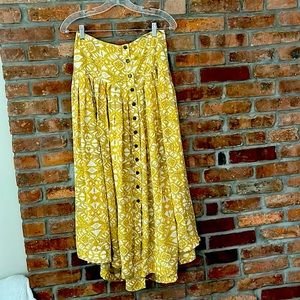 Free People Boho midi skirt